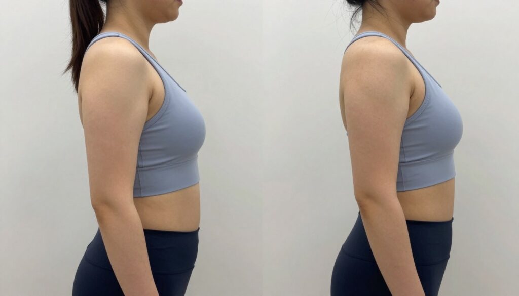 Before and after transformation of Body Balancing Drops user