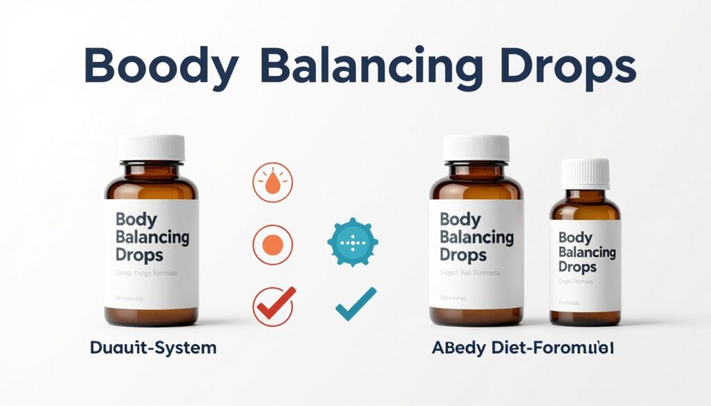 Visual comparison of Body Balancing Drops with other weight management solutions